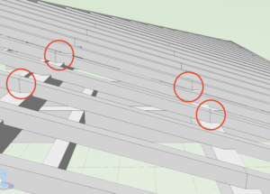 垂木上下の垂直角度