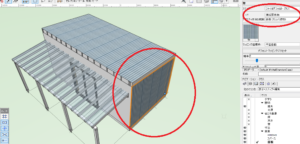 サイディングにテクスチャ